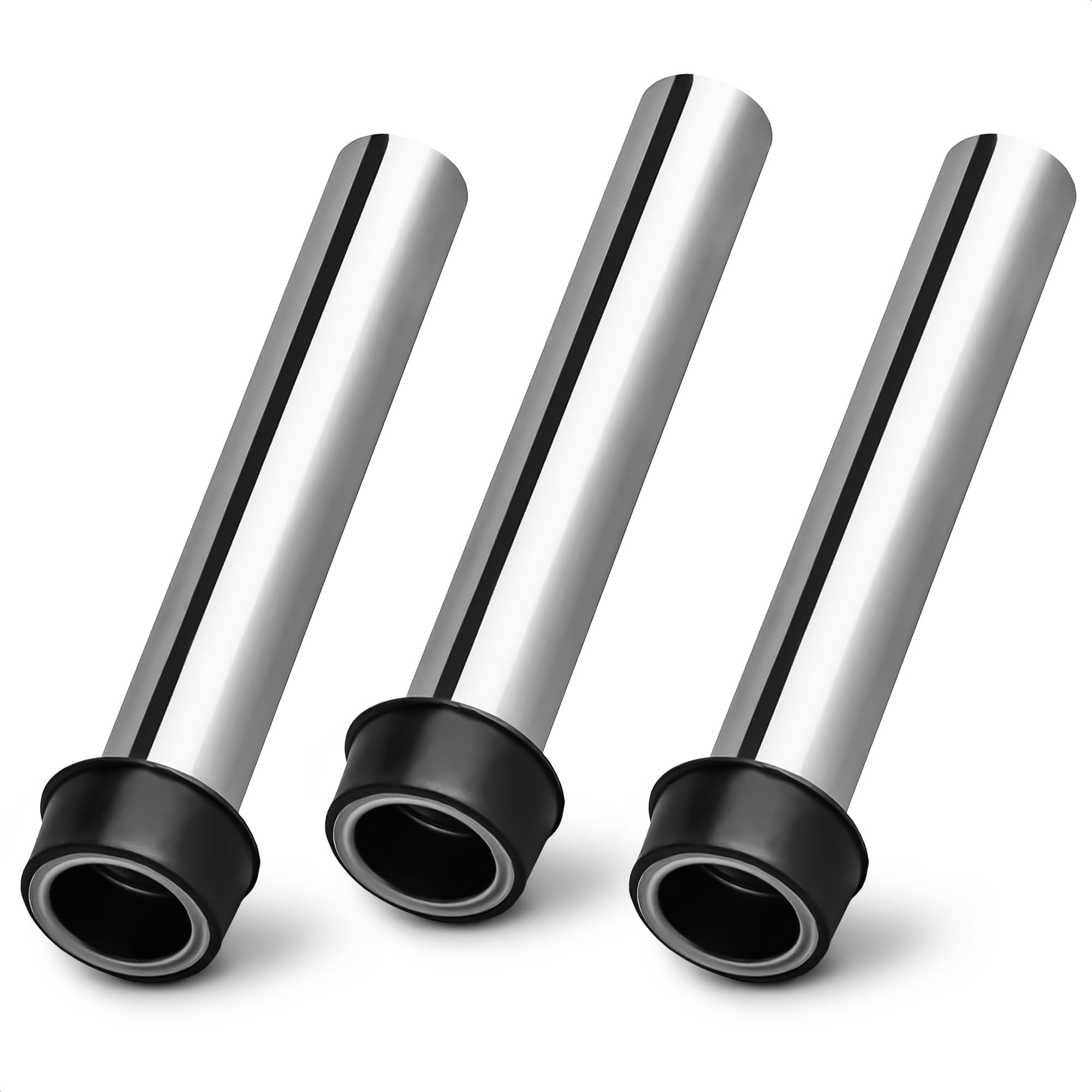 3Pcs Stainless Steel Sink Overflow Pipe - 7.48" 3 Compartment Sink Stopper Pipe Overflow for 1.75" Drains Bar Sink Stoppers with Overflow Pipe - Sink Stopper Pipe Kitchen Sink Drain Stopper Drain Pipe