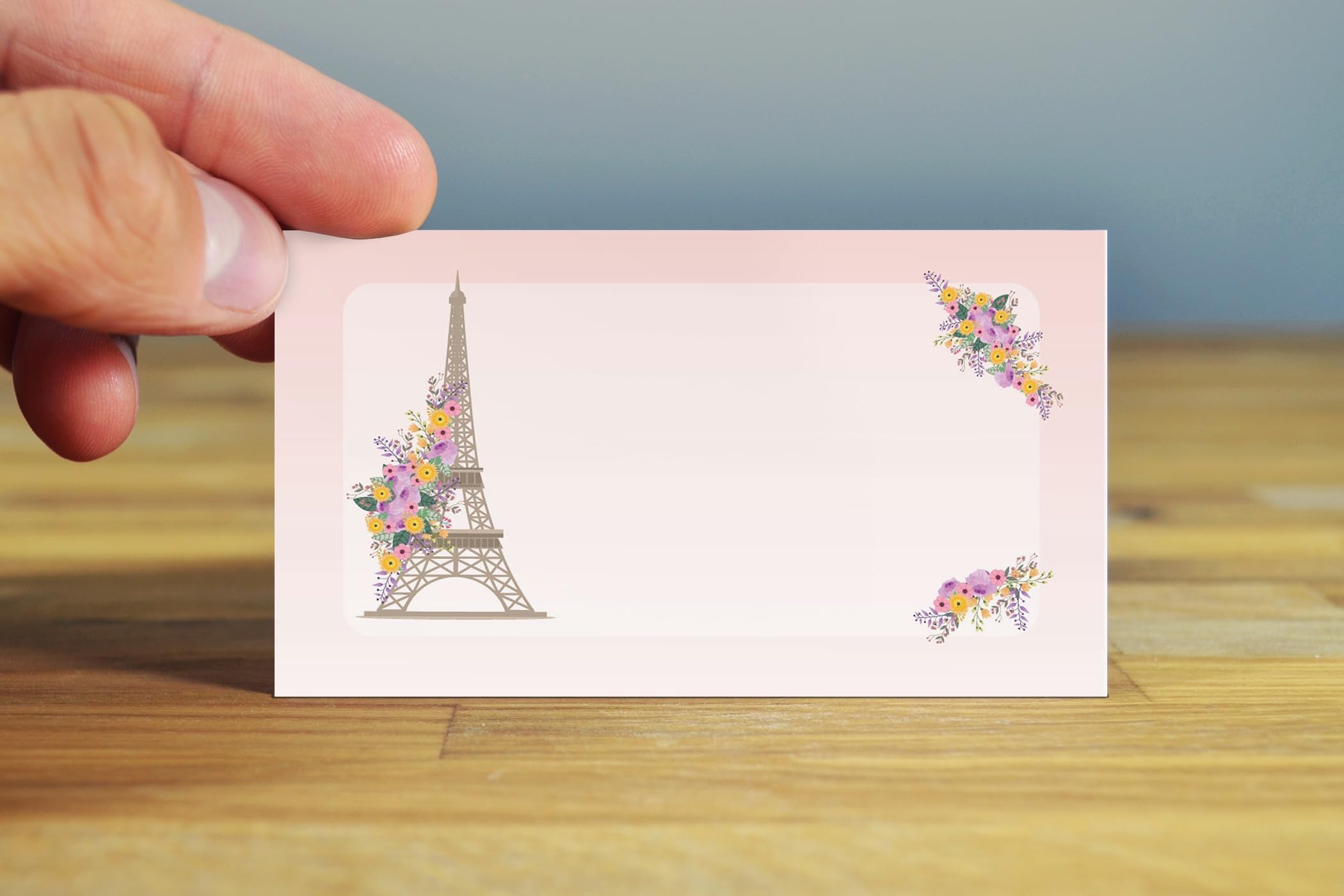 Stonehhouse Collection | Eiffle Tower Themed Birthday Table Tents | Paris Party Place Card Holders | Paris Celebration | 25 Count (Eiffle Tower)