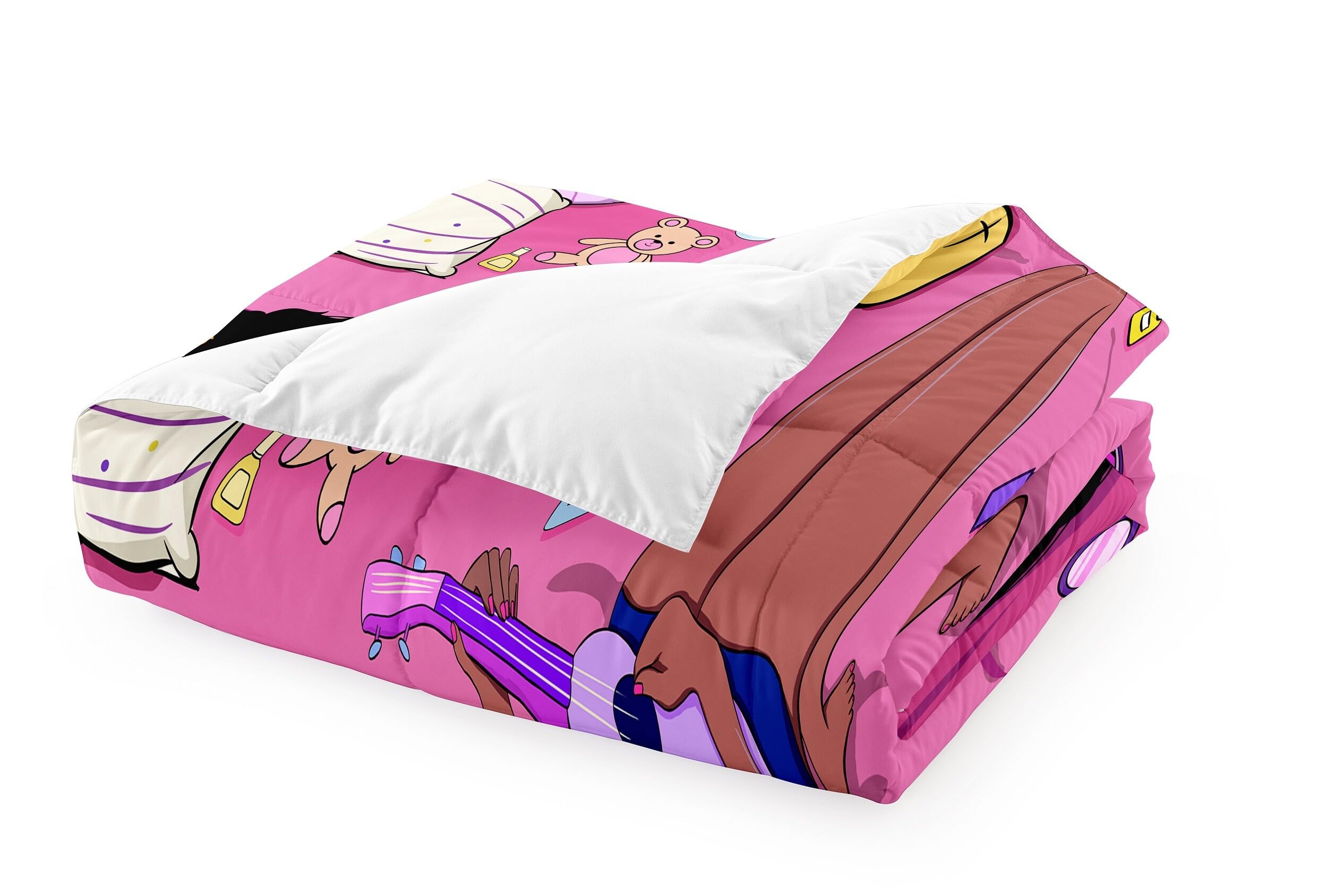 Jiospet Black Girl Magic Comforter Twin Set - African American Girls Twin Comforter Sets Black Girls Twin Bedding Sets for Bedroom Decor Pink Kids Twin Comforter, 1 Comforter+1 Pillowcase