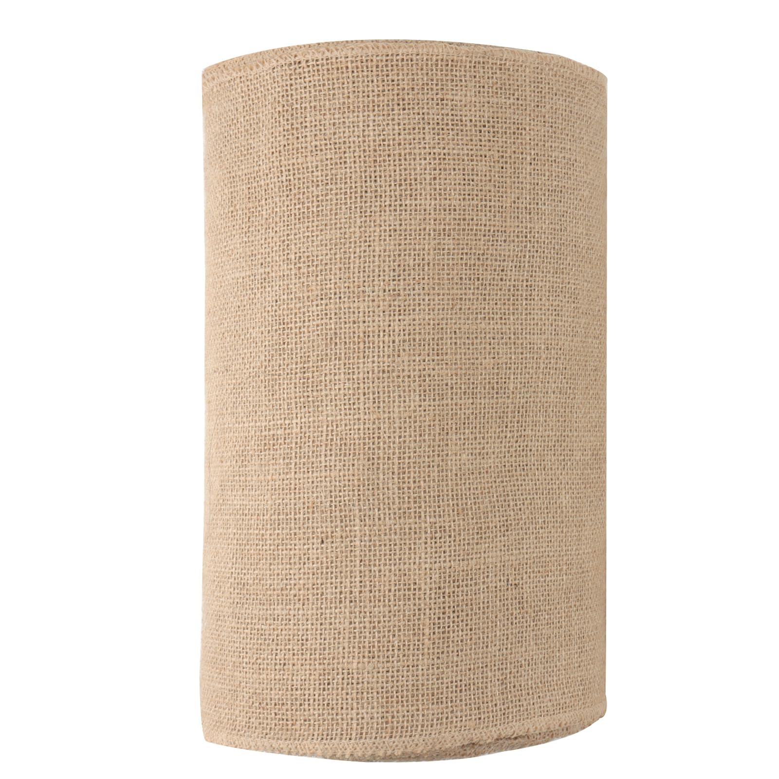 LEXININ 12 Inch x 32 Feet Natural Burlap Fabric Roll, 11 Yards Jute Burlap Fabric, Hessian Roll for Craft, DIY