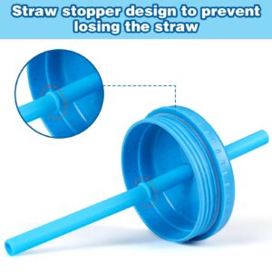 Reusable 10oz Wheat Straw Cups, Durable Water Cups With Lids and Straws for Kids, Chip Resistant Tumbler and Unbreakable Kitchen Drinking Cups, BPA free, Microwave & Dishwasher Safe