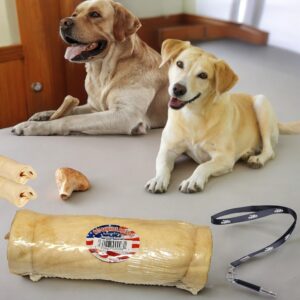 Best Buy Bones Not-Rawhide Beef Rolls, 115 Lbs - Dog Chew Treats, 8-10" Length, Promotes Dental Health, Made In Usa, Bundle Ss Pet Training Whistle [Pack Of 4]