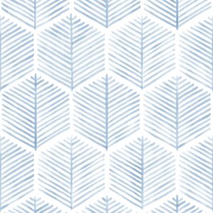 MelunMer Modern Peel and Stick Wallpaper Boho Contact Paper for Cabinets and Drawers Self Adhesive Wallpaper Removable Wallpaper for Bedroom Geometric Wallpaper for Bathroom Blue/White 17.3''×78.8''