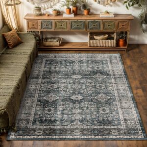 koorlian washable rugs 4x6 distressed vintage boho rug,distressed vintage boho rug floor carpet bedroom dining room office