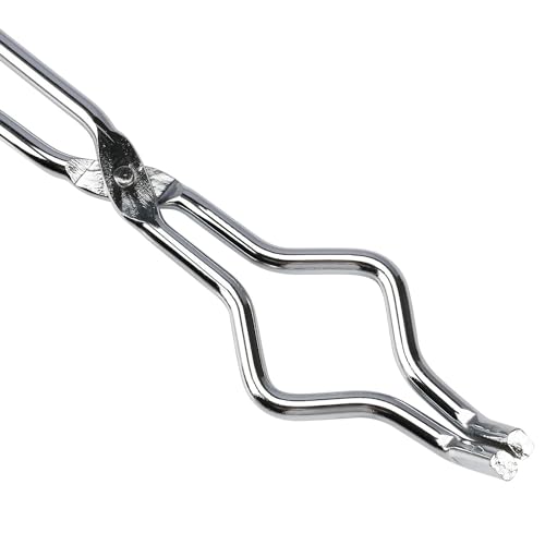 stonylab Crucible Tongs, 16 Inch Stainless Steel Crucible Tongs Laboratory Tongs for Securely Gripping