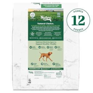 Nutro Natural Choice Puppy Dry Dog Food, Lamb & Brown Rice Recipe, 12 lb. Bag