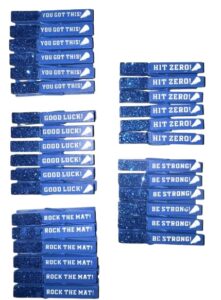 spirit clips cheer pins competition pins spirit clips (pack of 30) clothespins - all blue color