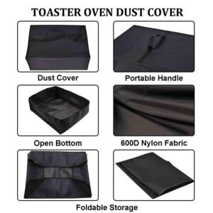 NUENSS-ROR Toaster Cover Waterproof Heat-Resistant Dust-proof Cover Case 2-Slice Toaster Protective Sleeve with Convenient Handle for BLACK+DECKER 2-Slice Toaster T2569B (12.6"D×9"W×7.5"H)