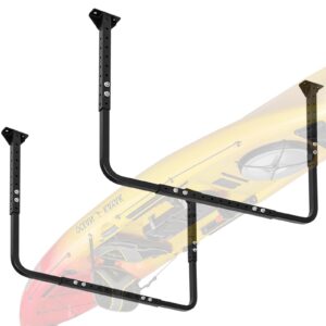 colinktool adjustable garage ceiling storage racks, garage overhead storage bracket,ceiling mounted heavy-duty garage storage shelves,33 in. x 34 in,200lbs weight capacity