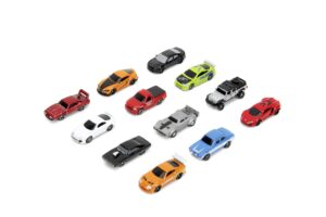 jada toys fast & furious car (1 model car in mystery blind pack) - 1 of 12 detailed nano toy cars made of metal (4 cm) for fans and collectors from 3 years, wave 1