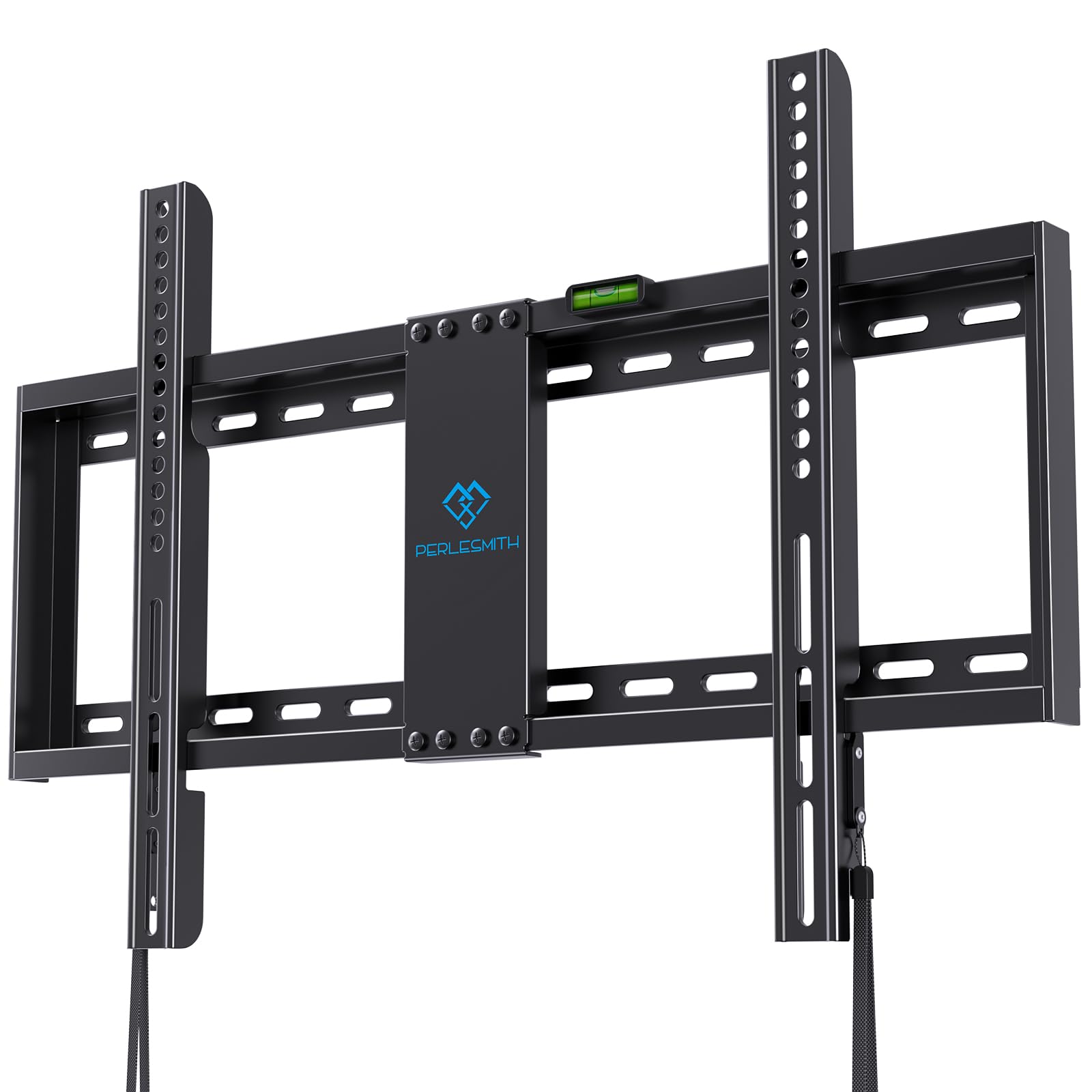 PERLESMITH Fixed TV Wall Mount Bracket for 32-82 Inch LED, LCD, and OLED Flat Screen TVs - Fits 16”- 24” Wood Studs, Fixed TV Mount with VESA 600 x 400mm Holds up to 132 lbs, PSLLK1