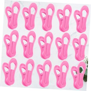 MAGICLULU 25 Pcs Clothes Clip Clothes Pins Towel Stand Pants Hanger Blanket Holder Towel Hook Clothes Rack Chair for Outside Clothes Hangers Belt Hanger Belt Rack Pink Baby Hook up