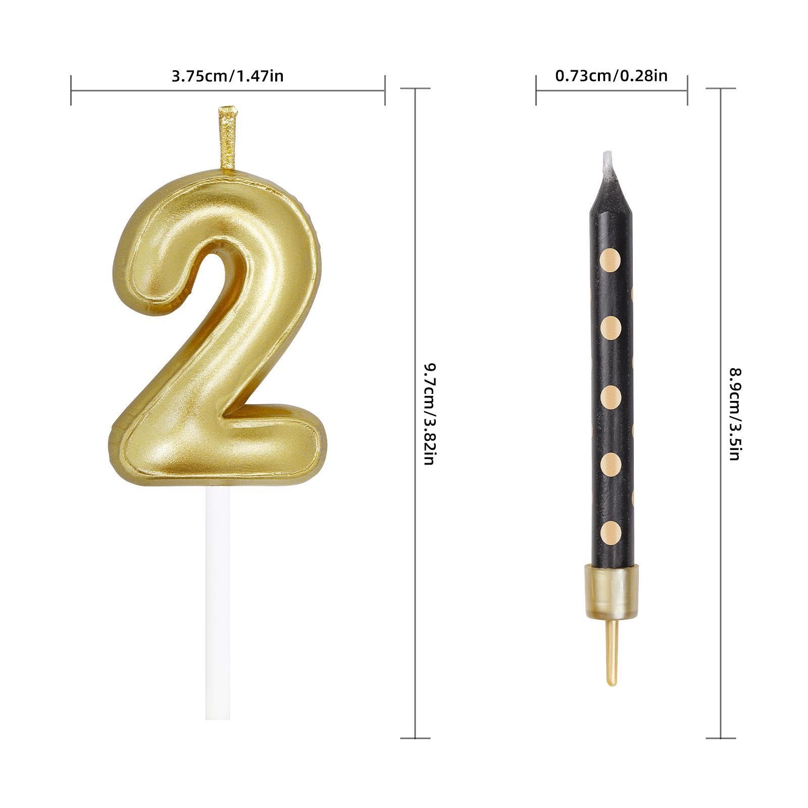 Gold Number Candles,Gold Candle for Cake,26 Birthday Candles,Wedding Decorations,Gold Cake,26th Birthday Cake Topper,Birthday Card Number Candle 26,Black Candles Activity Decorations