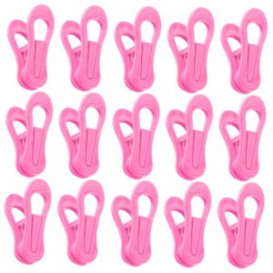 MAGICLULU 25 Pcs Clothes Clip Clothes Pins Towel Stand Pants Hanger Blanket Holder Towel Hook Clothes Rack Chair for Outside Clothes Hangers Belt Hanger Belt Rack Pink Baby Hook up