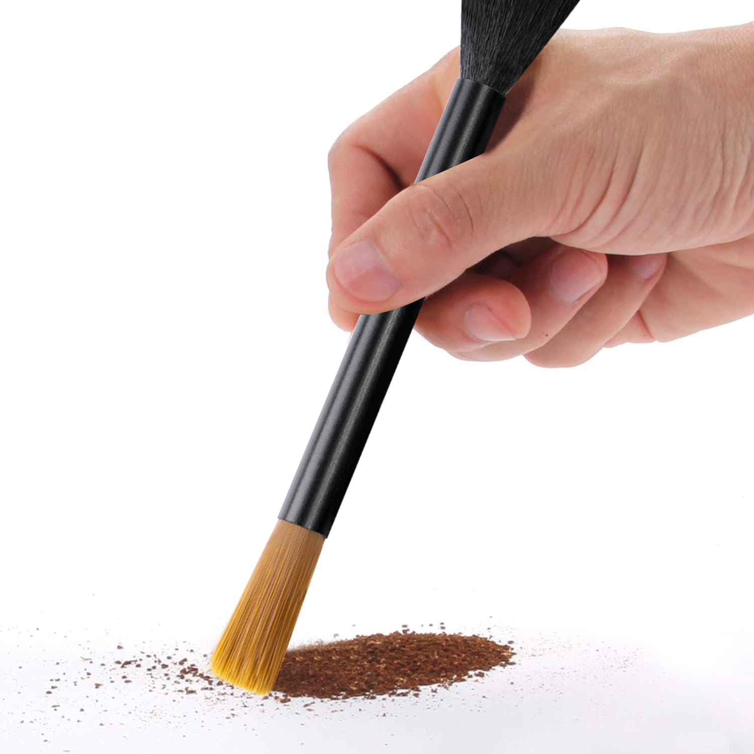 Acooruiteng Coffee Grinder Cleaning Brush Dusting Espresso Brush Accessories Cleaner Barista Brush Machine Cleaning Brush Cleaning Tool for Bean Grain Coffee Tool Barista Home Kitchen