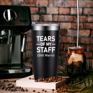 DOEARTE Christmas Gifts for Boss - Tears of My Staff - Boss Gifts for Men - Appreciation, Retirement Gifts for Boss, Employees, Leader - 20oz Boss Tumbler