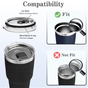 30 oz Tumbler Lid, Magnetic Spill Proof Tumbler Lid Replacement Lids Compatible for YETI 30 oz Tumbler, 14 oz Mug and 35 oz Straw Mug,with Magnetic Slider Switch(1 pack 30 oz)