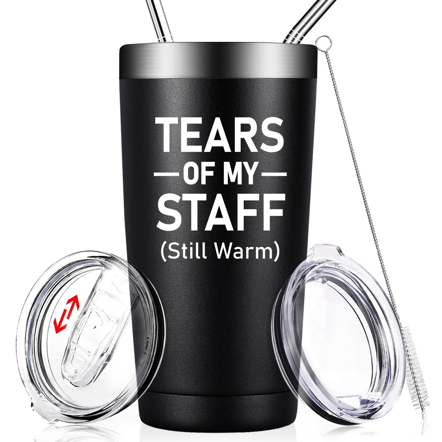 DOEARTE Christmas Gifts for Boss - Tears of My Staff - Boss Gifts for Men - Appreciation, Retirement Gifts for Boss, Employees, Leader - 20oz Boss Tumbler