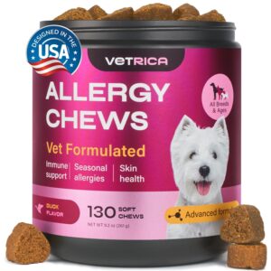 dog allergy relief chews - dog itching skin relief - anti itch for dogs - dog itch relief chews - hot spot treatment - seasonal allergy support supplements - allergy chews - allergy immune treats