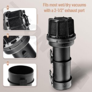 WS25025A VT2525 Wet/Dry Vacs Vacuum Muffler Diffuser for Most Vacuums With A 2-1/2" Exhaust Port, for Shop Vac Muffler Diffuser Helps Control Airflow Through The Exhaust Port, Reducing Noise