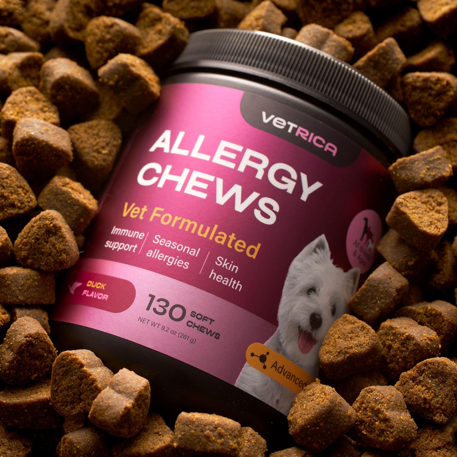 Dog Allergy Relief Chews - Dog Itching Skin Relief - Anti Itch for Dogs - Dog Itch Relief Chews - Hot Spot Treatment - Seasonal Allergy Support Supplements - Allergy Chews - Allergy Immune Treats