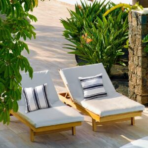 HOMFREEST Outdoor Pillow Cover 16×16 Inch Set of 2 Waterprooof Black and Beige Striped Square Throw Pillowcases Outside Bench Decorations for Patio Furniture Porch Sofa Car