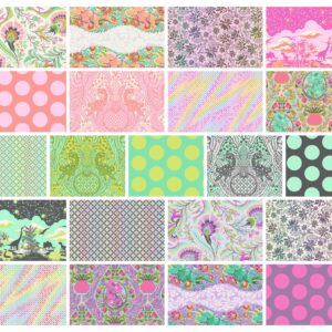 Tula Pink Roar! Charm Pack 42 5-inch Squares FreeSpirit Fabrics, Assorted, FB6CPTP.ROAR