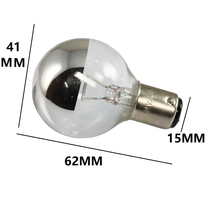 GWAYUANY 2PCS BA15D Plug-in 24V 25W shadowless Light Bulb