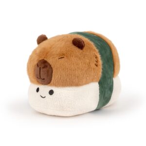 Wanwu World Capybara Plush Pillow Cute Capybara Plush Toy Pillows 13.8'' Capybara Stuffed Animal Soft Capybara Sushi Plushies Doll Birthday Gifts for Boys Girls Kids