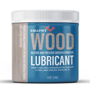 smaphy wood drawer lubricant for home diy projects, multi-purpose semi paste wax for wood to reduce frictions of drawer slide, door hinge lubricant for preserving furniture & restoring wooden slide