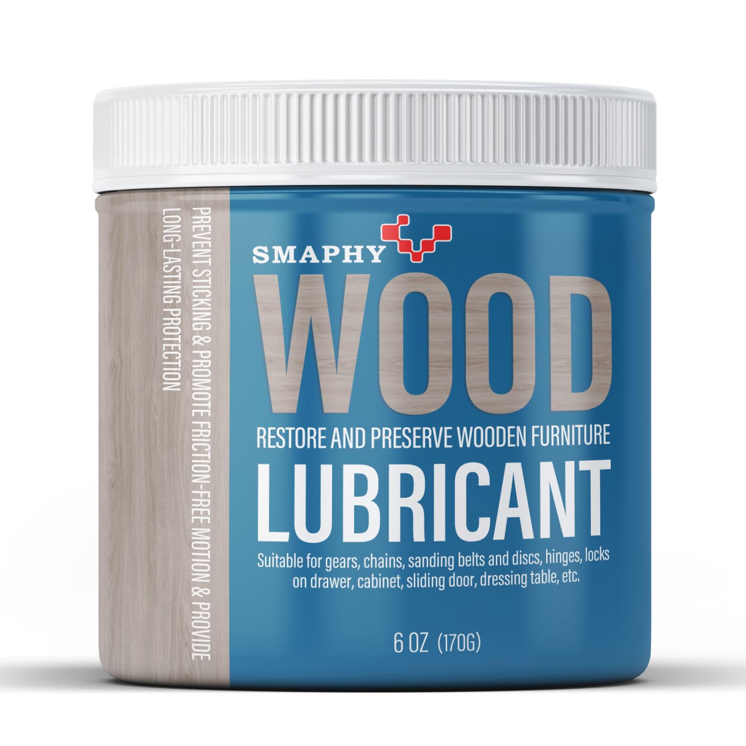 SMAPHY Wood Drawer Lubricant for Home DIY Projects, Multi-Purpose Semi Paste Wax for Wood to Reduce Frictions of Drawer Slide, Door Hinge Lubricant for Preserving Furniture & Restoring Wooden Slide