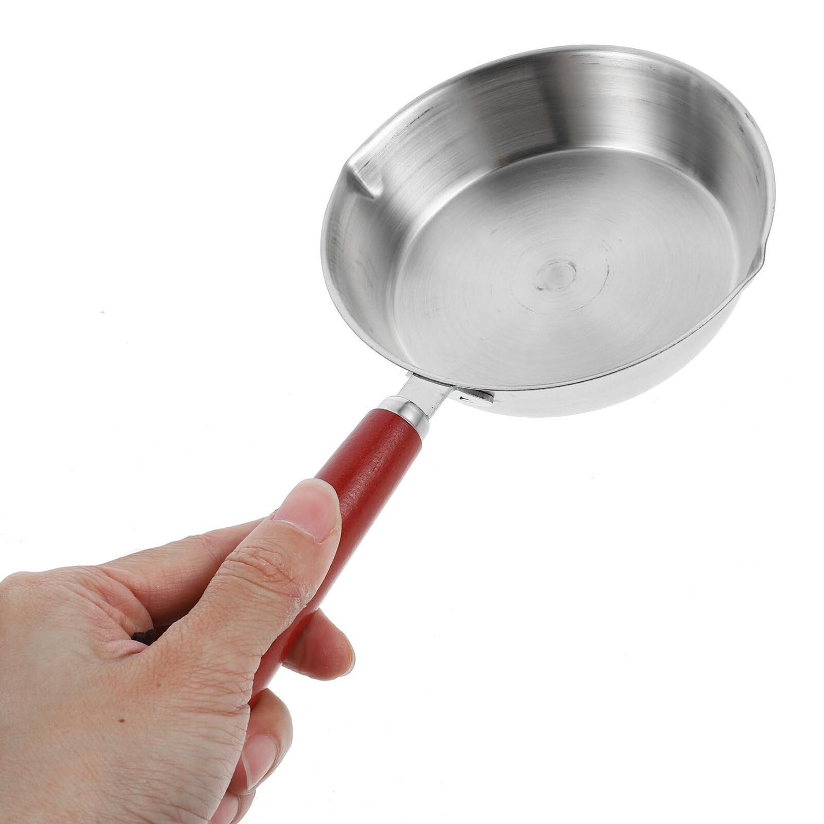 ABOOFAN Small Egg Pan Egg Frying Pan Mini Nonstick Egg Pan Mini Omelet Pan Stainless Steel Nonstick Mini Fry Pan Small Pan for Home Kitchen (24CM)