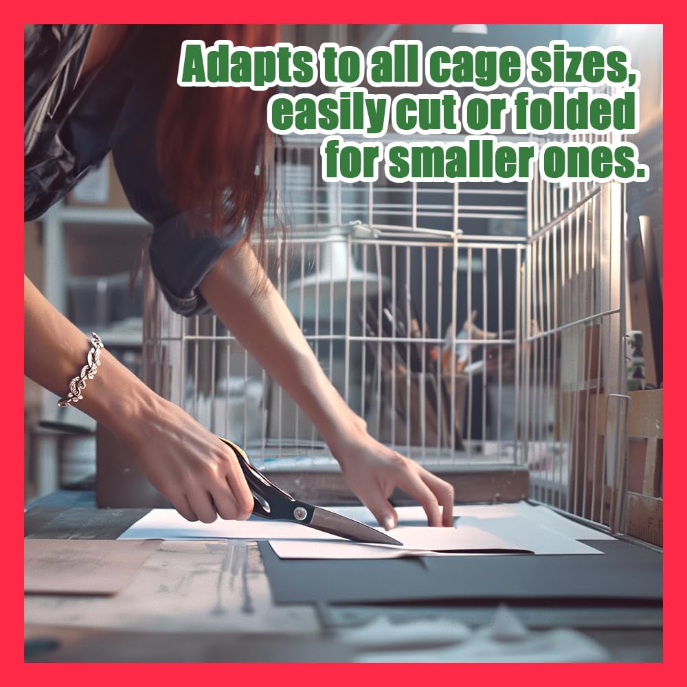 HASHI Bird Cage Liner - 120 Disposable Sheets, 31" x 21.5", 5.5 lb - Made from Acid-Free Newsprint. Non-Toxic for Birds, Ideal for Packing, Pet Cages, Crafts, Shipping, and Moving. Easy to Clean