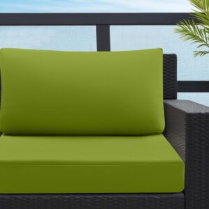 idee-home Outdoor Cushions for Patio Furniture 26.5x26.5, Outdoor Seat Cushions with Fade Resistant Waterproof Removable Cover, Replacement Deep Seat Couch Chair Cushion for Yard Garden Deck