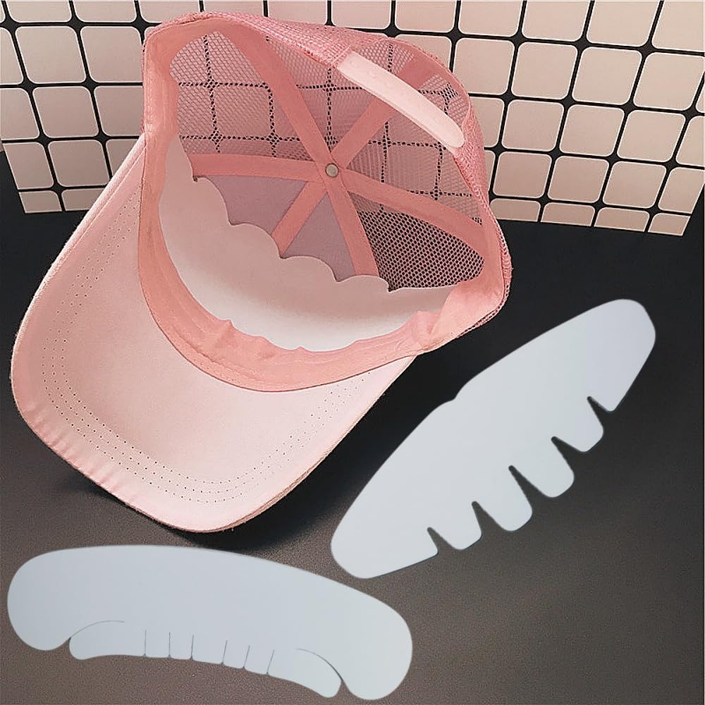 30 Pcs Baseball Caps Inserts Shapers, 6 Design Cardboard Hat Support Brim Holder Universal Cap Inner Liner for Home Store Display Stand,White