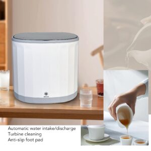 Portable Mini Dishwasher, USB Portable Countertop Dishwasher Automatic Tea Cup Cleaner Efficient Cleaning Portable Dishwasher with Cup Holder Desig for Hom Office