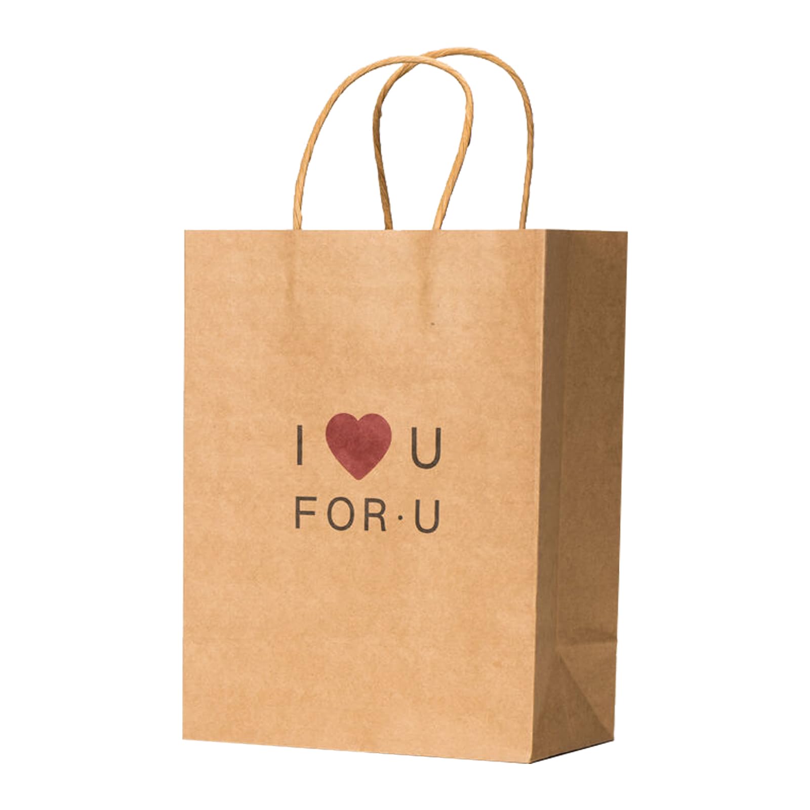 RACETOP 50 PCS Custom Paper Bags, Personalize Printed Kraft Paper Bags for Small Business, 8x4.5x10.8 Inch, Personalized Gift Bags with Logo, Shopping Paper bag with Handle, Goodie Bags