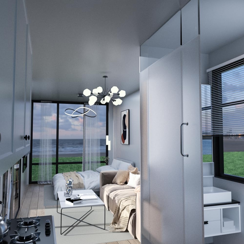 Carbon Home, Mobile Home, Expandable Home, Portable Prefabricated Tiny Home, Container Home, with The Option of (L30ft*W15ft*H10ft) Luxury House.