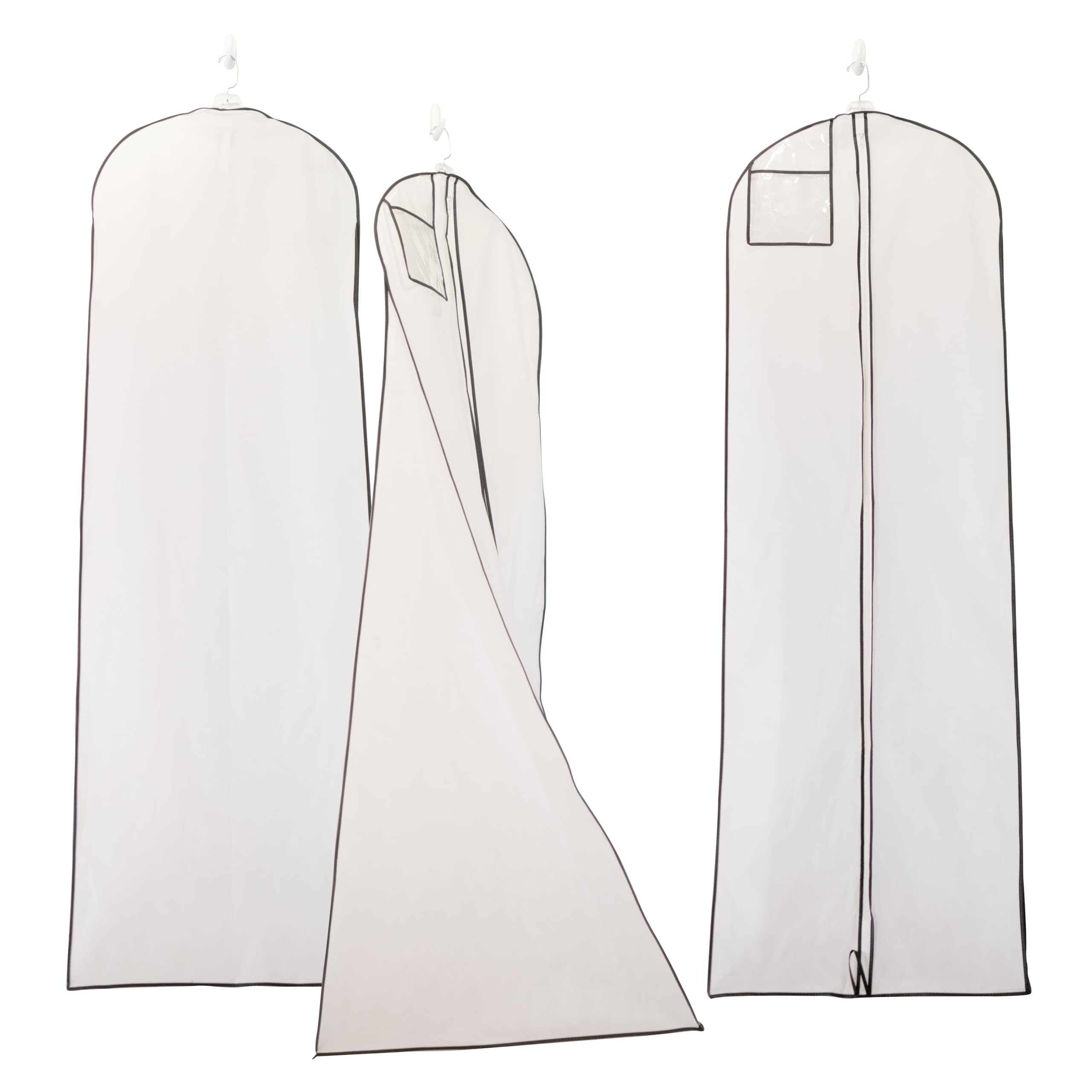 My Big Fat Bridal Bag - Garment Bag for Extra Large Wedding Gowns and Dresses - 72" x 24" with 32" Gusset