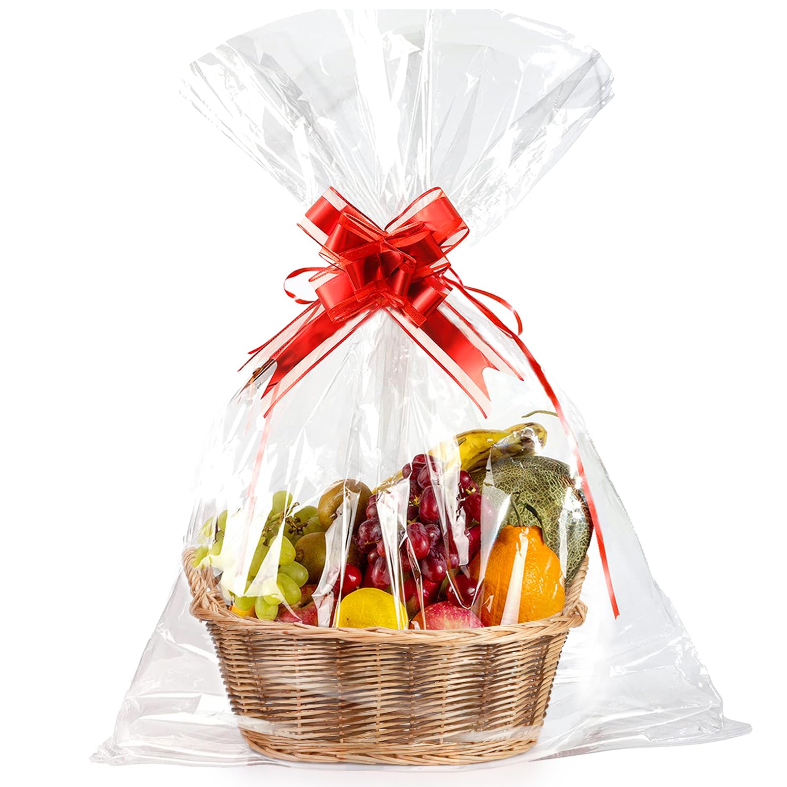 Dicunoy Wicker Empty Gift Basket to Fill, Small Woven Gift Basket with Handle for Gifts, Goodies, Coffee Gifts Package