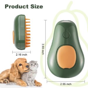 3-in-1 Steam Brush for Cat and Dog Deshedding - Portable Pet Hair Removal Tool for Indoor Shedding, Grooming Supplies