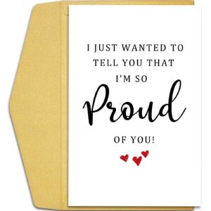 qiliji so proud of you card, graduation card, congratulations card, well done card, new job card, promotion card, passed exam card, finished school card