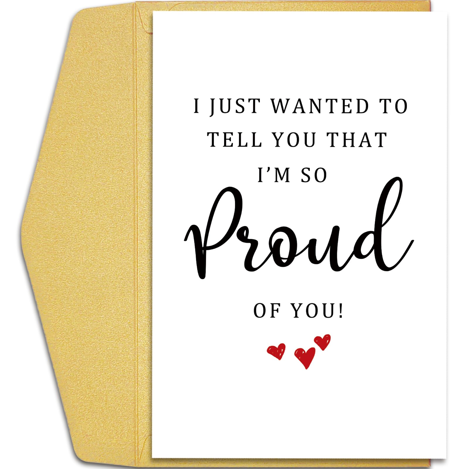 Qiliji So Proud Of You Card, Graduation Card, Congratulations Card, Well Done Card, New Job Card, Promotion Card, Passed Exam Card, Finished School Card