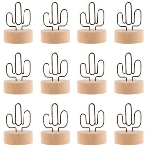 framendino, 12 pack table number holders wooden place card holders for centerpack wedding