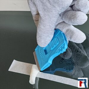 Mini Scraper Holder for 1" Razor Blade - Glass Cleaning and Glue Removal Tool with Comfort Grip Handle (Pack 3 Units)