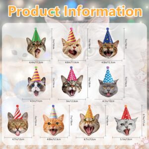 Cat Party Decorations Cat Happy Birthday Banner Cat Face Birthday Garland Funny Cat Banner for Cat-Themed Party Decor Baby Shower Favor Bunting Supplies