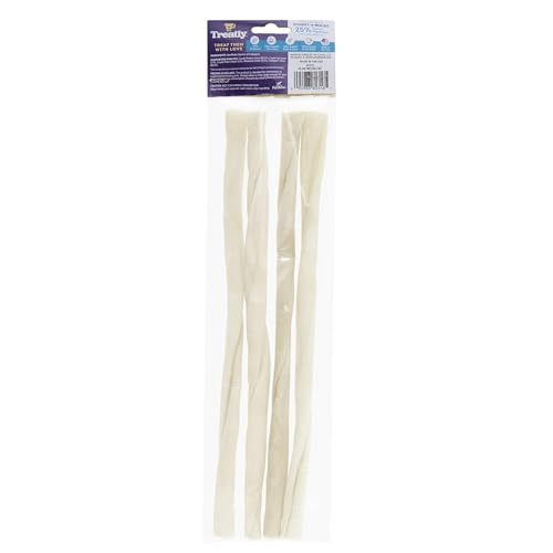 Treatly USA Collagen Twist Rolls 12-13" Dog Chew Treats - Natural Flavor, 4 Count/1 Pack