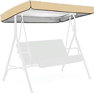 bturyt replacement canopy for swing seat, patio hammock top cover, replacement canopy for swing seat chair 2 seater, anti-uv waterproof cover for garden