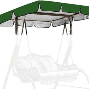 BTURYT Replacement Canopy for Swing Seat 2 ; 3 Seater Sizes, Garden Swing Canopy Replacement Waterproof, Outdoor Garden Chair Awning Cover