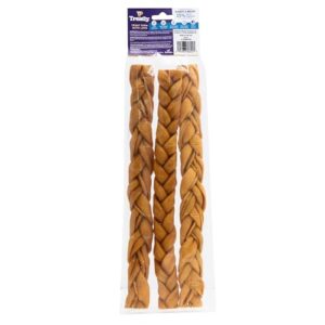 Treatly USA Collagen Braids 12-13" Dog Chew Treats - Chicken Marinade Flavor, 3 Count/1 Pack